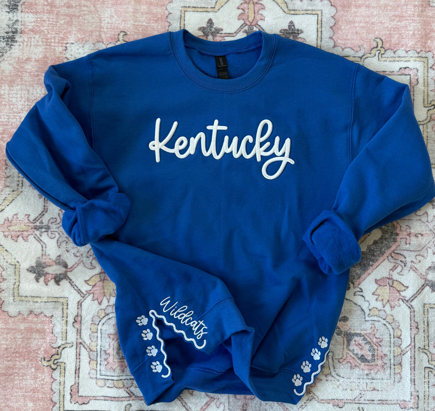 RTS // Puff Kentucky with Wildcats Sides Crewneck //