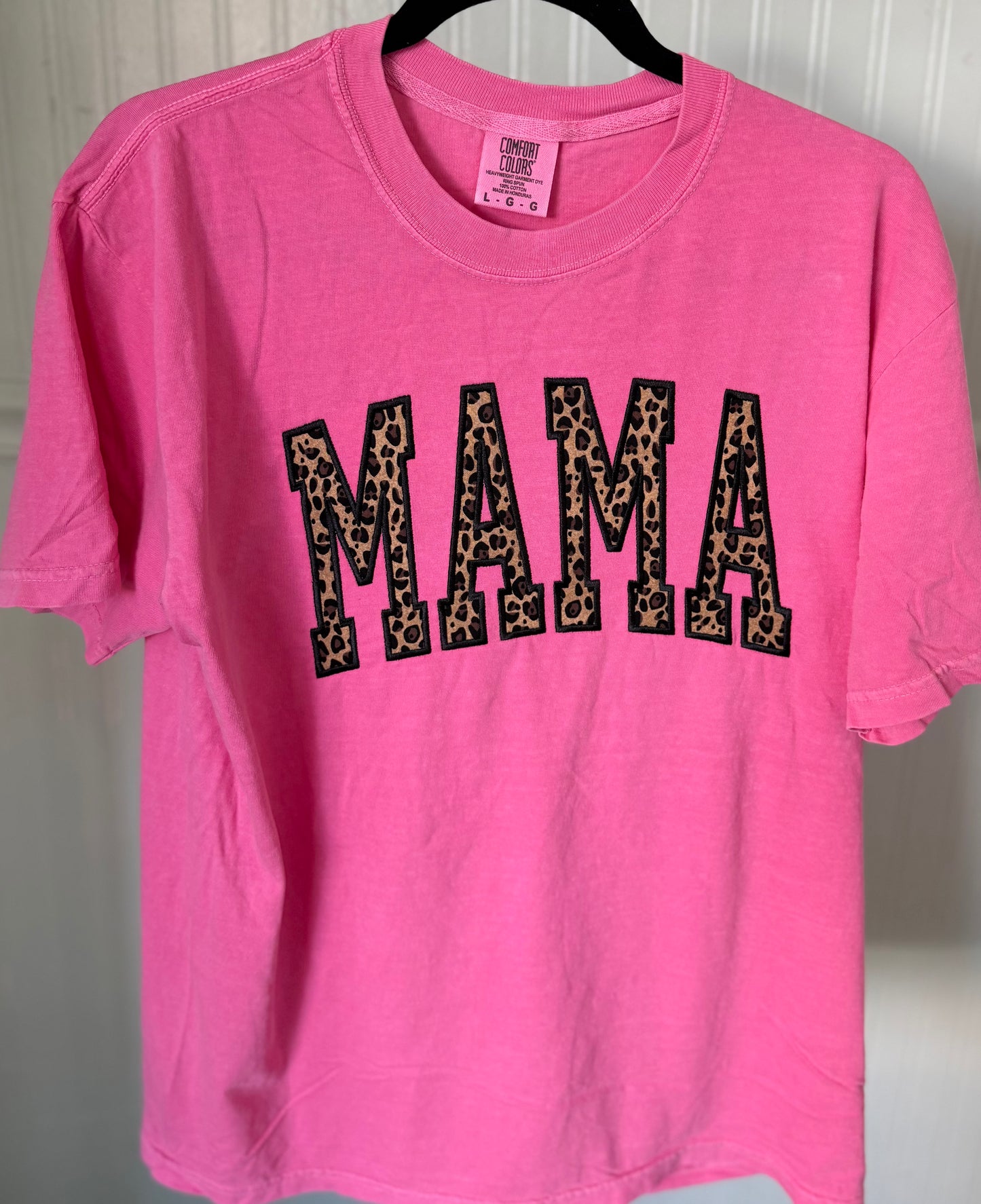 RTS // Cheetah MAMA // LARGE - Short Sleeve