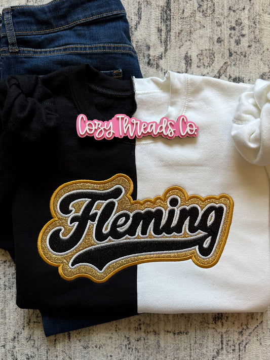 Fleming split crewneck