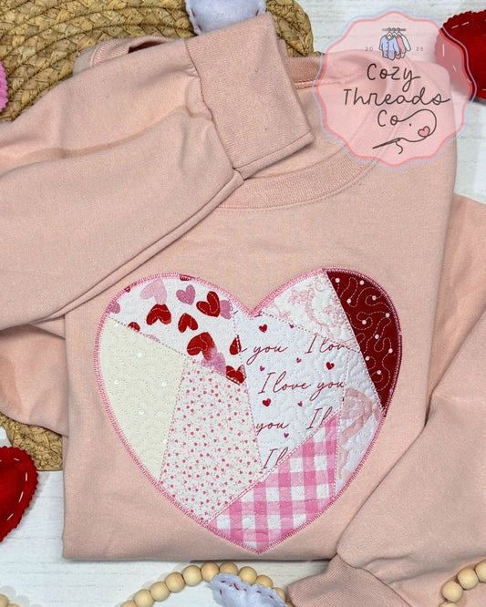 Valentine's Day Quilted Heart 🩷