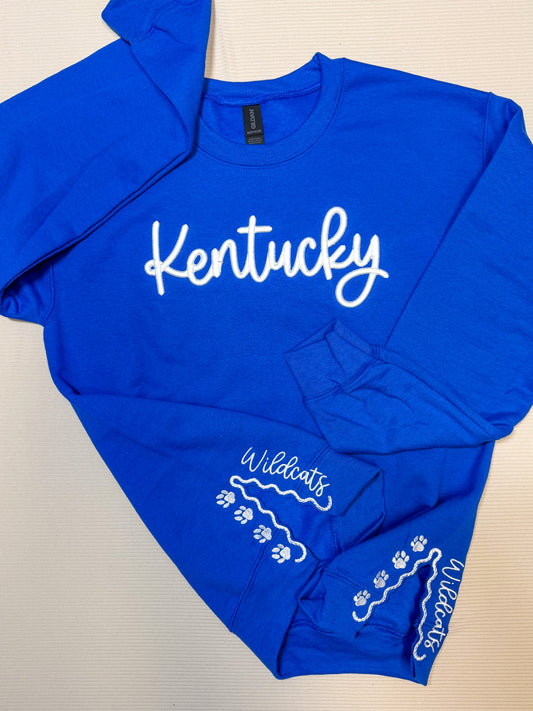 Kentucky 3D Puff with wildcat/paw sides!