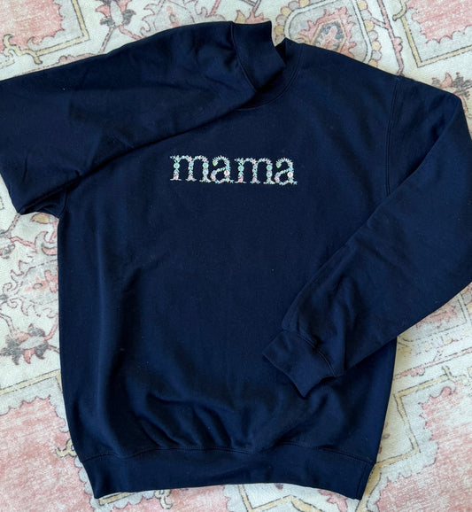 RTS // Floral MAMA Crewneck //