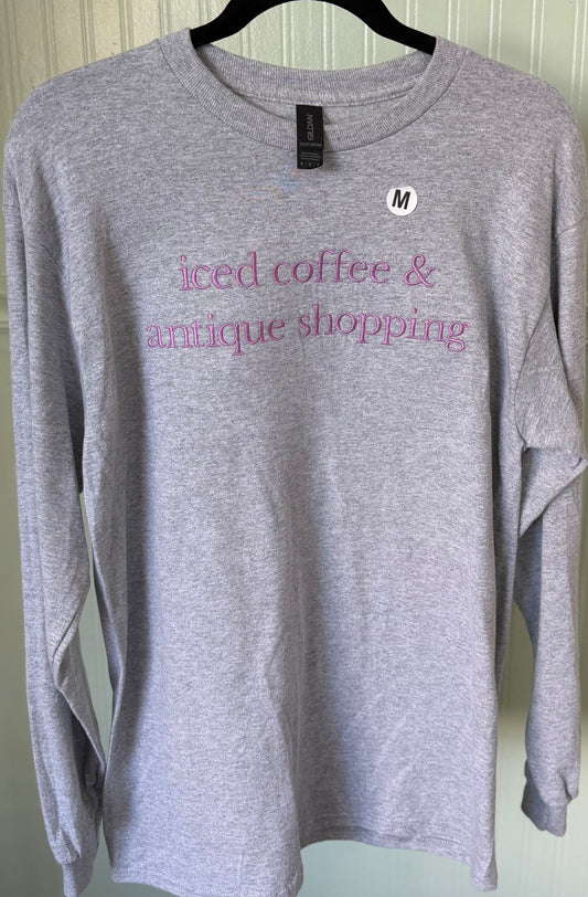 RTS // Iced Coffee & Antique Shopping Long Sleeve //