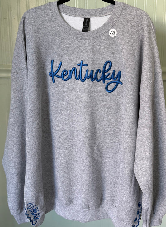 RTS // Puff Kentucky with Wildcats Sides Crewneck //
