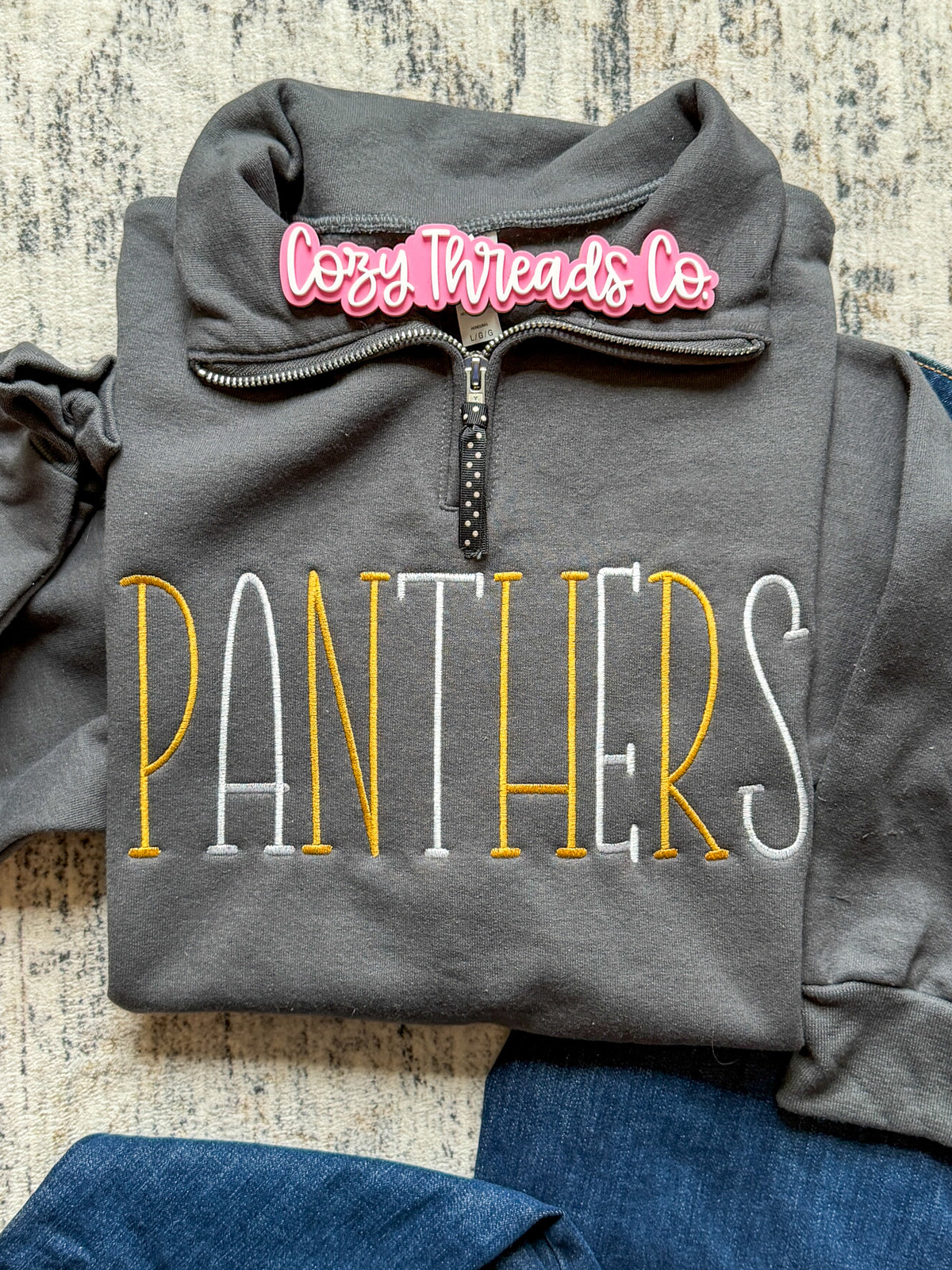 Multi-Panther Quarter Zip