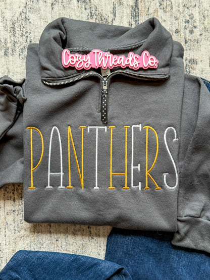 Multi-Panther Quarter Zip