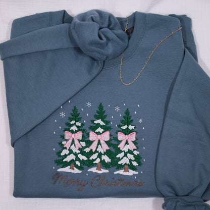 Pink Bow Merry Christmas