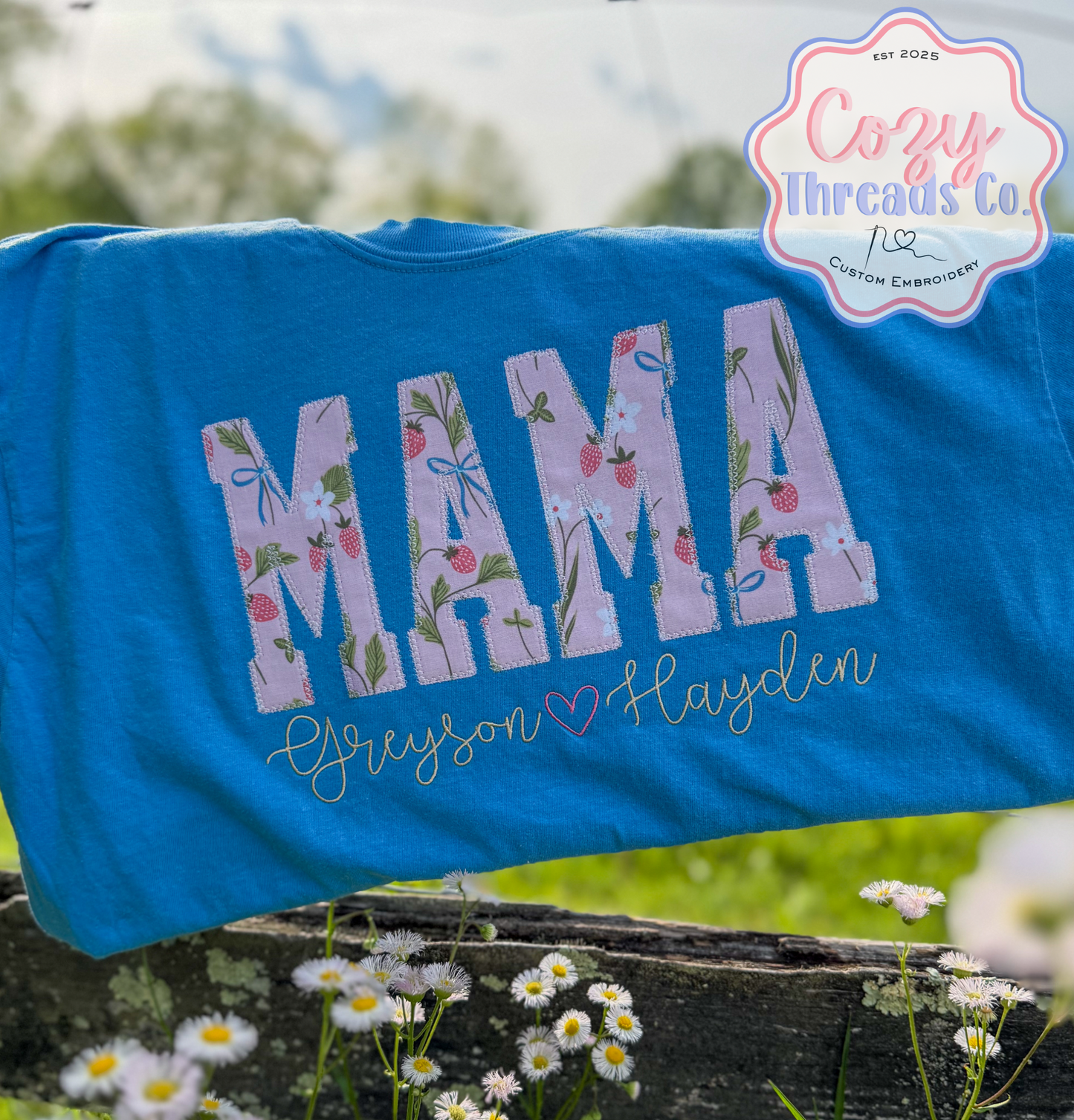 🩷Mother's Day shirt with kid names🩷
