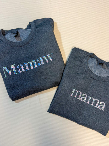 🌸Floral🌸 Your Name Personalized Crewneck