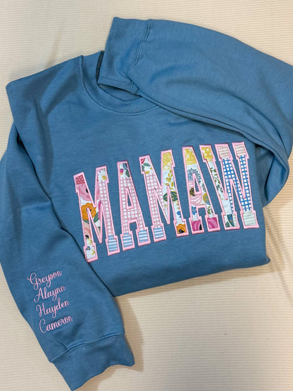 ✨Your Name✨ Personalized Crewneck - Names on sleeves