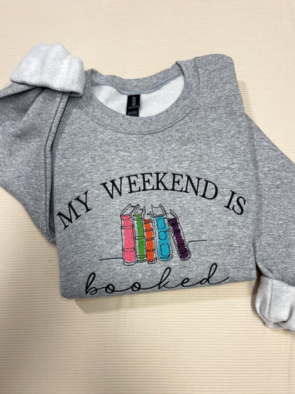 My Weekend is Booked 📚 Crewneck